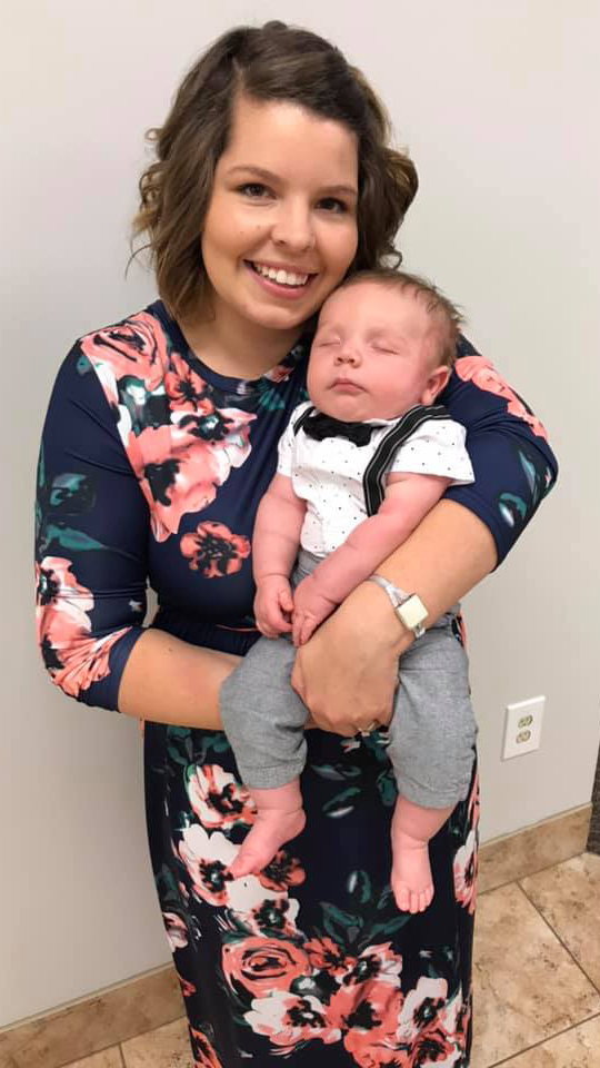 One Blessed Mom author, Jaclyn Langenkamp, and baby boy